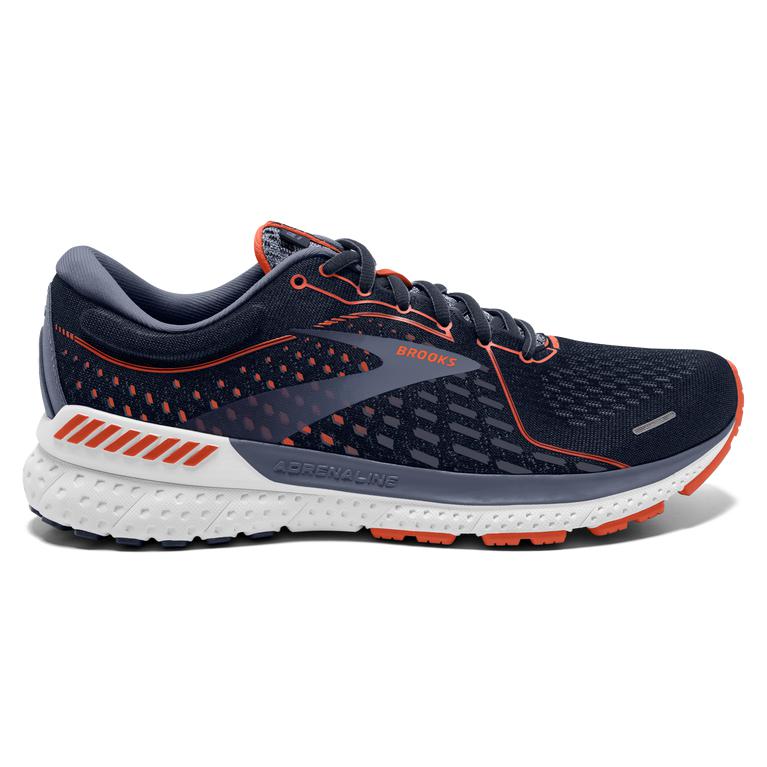 Brooks ADRENALINE GTS 21 Road Running Shoes Mens Sale - Navy/Red Clay/Gray (QSC842671)